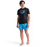 Water Prints Erkek Siyah Günlük Stil T-Shirt 009403500