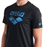 Water Prints Erkek Siyah Günlük Stil T-Shirt 009403500