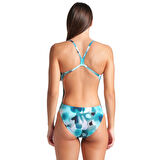 Camouflage Swimsuit Challenge Back Kadın Beyaz Yüzücü Mayosu 009065660