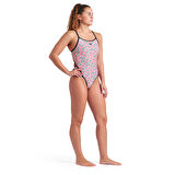Dices Swimsuit Super Fly Back Kadın Pembe Yüzücü Mayosu 009464950