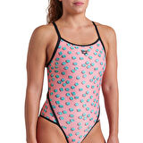 Dices Swimsuit Super Fly Back Kadın Pembe Yüzücü Mayosu 009464950