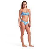 Ducks Swimsuit Bandeau Kadın Mavi Yüzücü Bikini 009467530