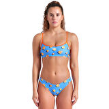Ducks Swimsuit Bandeau Kadın Mavi Yüzücü Bikini 009467530