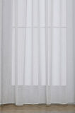 Gauze Fabric Design FOLDED KETEN PLUS KREM YÜKSEK KALİTELİ EKSTRAFORLU TÜL PERDE 350 x 260