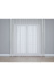 Gauze Fabric Design FOLDED KETEN PLUS EKRU YÜKSEK KALİTELİ EKSTRAFORLU TÜL PERDE 325 x 270