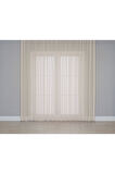 Gauze Fabric Design Folded KETEN PLUS BEJ TÜL PERDE 125 x 260