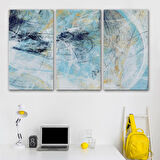 Fütüristlik Soyut Dekoratif Kanvas Duvar Tablosu-3471