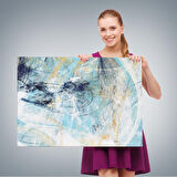 Fütüristlik Soyut Dekoratif Kanvas Duvar Tablosu-3471