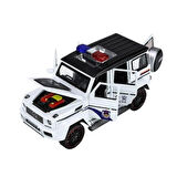 Nessiworld XHD-B2433 -Vardem  Çek Bırak Işıklı ve Sesli G Polis Metal Jeep 1:24