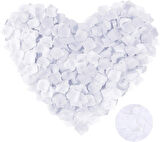 Nessiworld Beyaz Renk Gül Yaprağı Şekilli Konfeti 10 Paket 1000 Adet