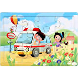 Nessiworld Ahşap Eğitici Puzzle 12 Parça
