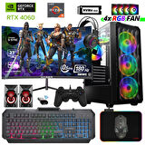 Xaser Delux X50 Ryzen 5 8400F 16GB DDR5 Ram 512GB M.2 NVMe SSD 8GB RTX4060 27" 180Hz Masaüstü Oyuncu Bilgisayarı