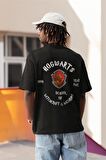 Hogwarts Gryffindor Sırt Baskılı Tişört, Erkek-Kadın Harry Potter Baskılı Tshirt