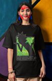 Unisex Get Schwifty Rick And Morty Baskılı T-shirt