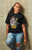 Looney Tunes Yazılı Tshirt, Erkek-Kadın Çizgi Film Karakterleri Baskılı Tişört