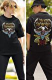 Lynyrd Skynyrd Sırt Baskılı T-shirt, Unisex Rock Metal Temalı Tişört