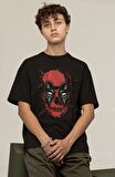 Marvel Deadpool Baskılı Tişört, Erkek-Kadın DeadPool Yüzü Baskılı T-Shirt