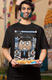 Fred Çakmaktaş Baskılı Tişört, Erkek-Kadın Çizgi Film Baskılı T-Shirt