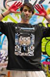 Fred Çakmaktaş Baskılı Tişört, Erkek-Kadın Çizgi Film Baskılı T-Shirt