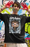 Minyatür Harry Potter Baskılı Tişört, Erkek-Kadın HP Baskılı T-Shirt