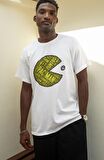 Kaligrafik Pacman Baskılı Tişört, Erkek-Kadın Oyun Baskılı T-Shirt