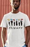 Friends Dizi Oyuncuları Baskılı Tişört, Erkek-Kadın Friends Baskılı T-Shirt