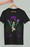 Oversize Chainsaw Man Himeno Baskılı T-shirt, Unisex Anime Baskılı Tişört