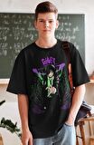 Oversize Chainsaw Man Himeno Baskılı T-shirt, Unisex Anime Baskılı Tişört