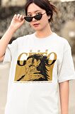 Oversize JJK Suguru Geto Baskılı T-shirt, Unisex Anime Baskılı Tişört