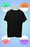 Oversize Sylvester Baskılı Çift Tişört, Unisex Çizgi Film Karakter Baskılı T-Shirt