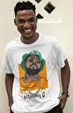 Unisex Schoolboy Q Baskılı T-shirt, Oversize Schoolboy Rap Temalı Tişört