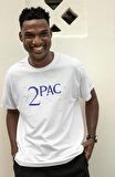Oversize 2Pac Shakur Sırt Baskılı T-shirt, Unisex Tupac Rap Music Tişört