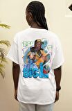 Oversize Rapper Big- L Sırt Baskılı T-shirt, Unisex Rap Music Baskılı Tişört