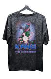 Unisex Kang The Conqueror Baskılı Yıkamalı Tişört, Oversize Marvel Comics Baskılı Eskitme T-Shirt