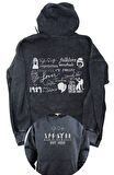 Unisex Taylor Swift Sırt Baskılı Kapüşonlu Yıkamalı Sweatshirt, Oversize Swiftie Eskitme Hoodie