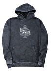 Unisex Motörhead Sırt Baskılı Kapüşonlu Yıkamalı Sweatshirt, Oversize Rock Band Baskılı Hoodie