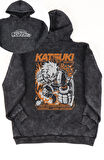 Unisex MHA Katsuki Bakugo Sırt Baskılı Kapüşonlu Yıkamalı Sweatshirt, Oversize Anime Temalı Hoodie