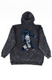 Unisex Seishiro Nagi Sırt Baskılı Kapüşonlu Yıkamalı Sweatshirt, Oversize Bluelock Anime Hoodie