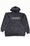 Unisex Bleach Ulquiorra Schiffer Sırt Baskılı Kapüşonlu Yıkamalı Sweatshirt, Oversize Anime Hoodie