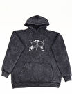 Unisex Hunter X Hunter Killua Sırt Baskılı Kapüşonlu Yıkamalı Sweatshirt, Oversize Anime Hoodie