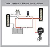 Blue Sea Systems L Serisi solenoid switch. 12/24V