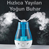 EZERE QTUM9 Çift Sprey Ultrasonik Hava Nemlendirici 3.5L
