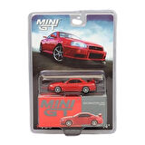 Nessiworld Mini Gt 1/64 Nissan Skyline GT-R(R34) V-SPEC Active Red