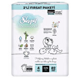 Nessiworld Sleepy Bio Natural Bebek Bezi 2'Li Fırsat Paketi 4 Beden 82 Adet