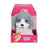 Nessiworld 4247 Sesli Hareketli Peluş Köpek Gri -Sunman