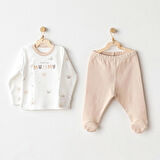 Nessiworld Andywawa AC25849 Happy Animals 2'Li Zıbın Set Beige