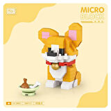 Nessiworld LZ8605 LOZ Köpek Blok Seti Mini Poşet -Vagon life