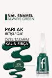 Flormar Klasik Parlak Bitişli Yüksek Pigmentli Oje - Nail Enamel -538 Always Green- 8682536047814