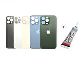 iPhone 13 PRO MAX Arka Batarya Pil Kapağı GRİ (B7000 15 ML Yapıştırıcı)