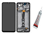 REDMİ 12C  Ekran Dokunmatik Çıtalı (SİYAH) B7000 YAPIŞTIRICI